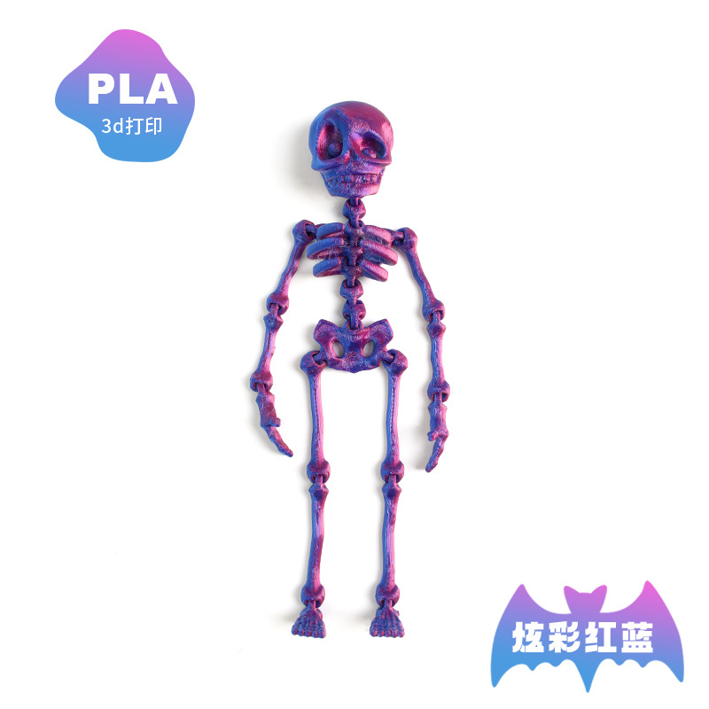 Impresión 3D dragón adornos esqueleto hombre 3D dragón chino dragón congelador pegatinas adornos regalos de absorción de esqueleto lote adornos de arte