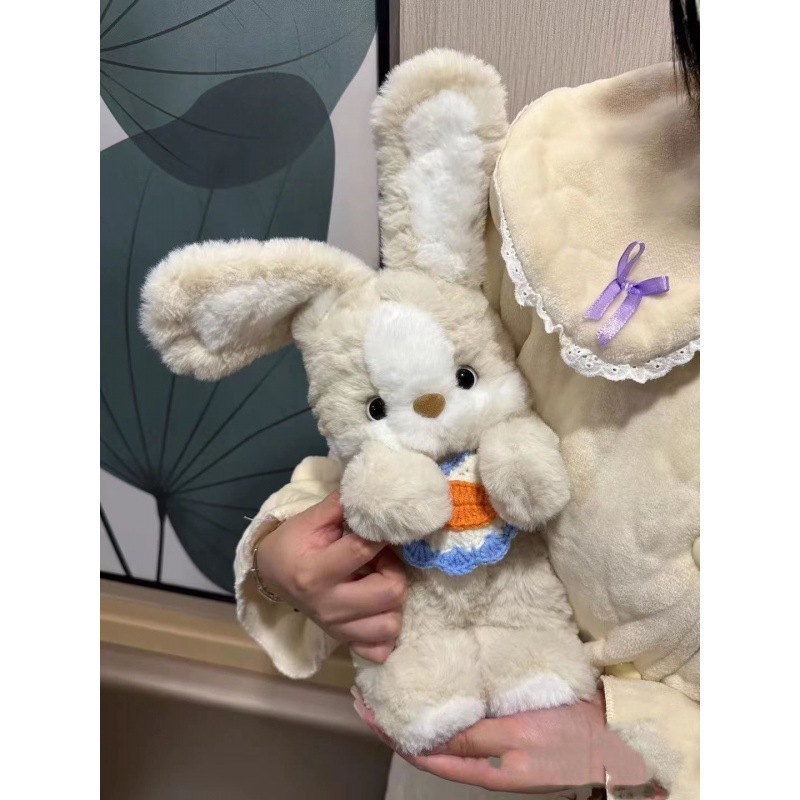 かわいいインターネット有名人ウサギ人形おやすみウサギ子犬睡眠人形綿人形ぬいぐるみ女の子ギフト|undefined
