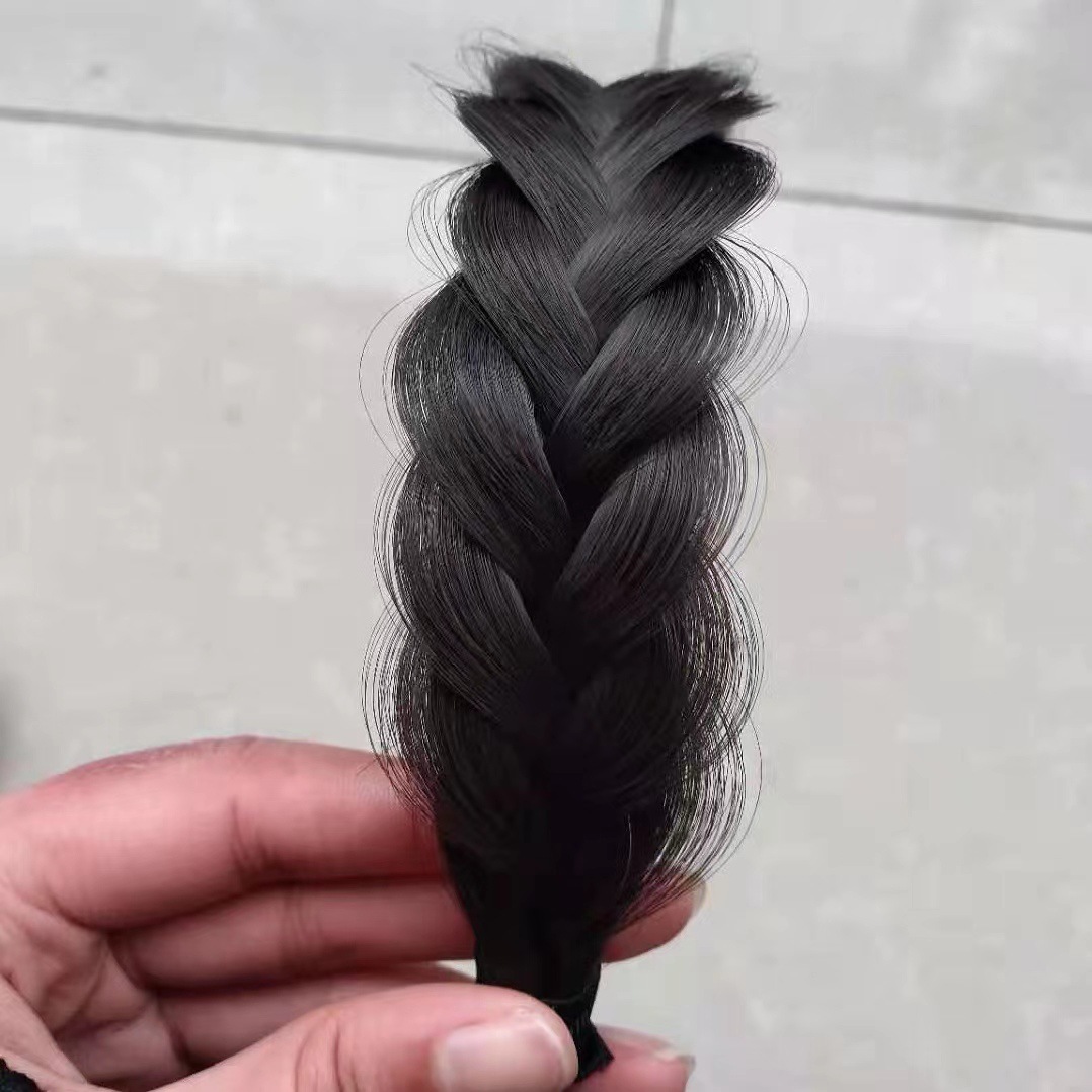 피시본 브레이드 헤어밴드 [브라운블랙]