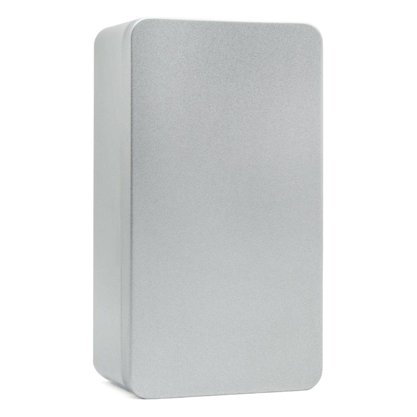 Almacenamiento de latas de té de hojalata rectangular pequeña caja de hierro pequeña caja de té caja de embalaje en stock