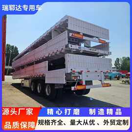 跨境外贸自卸半挂车 平板货车 低平板半挂车 平板运输车出口 半挂