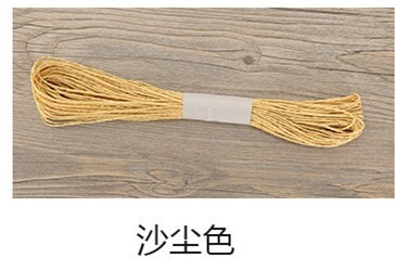 カラーラフィア二重糸ソフトクリエイティブ薄紙ロープ絵画幼稚園手作り織り包装 28 色各 30m|undefined