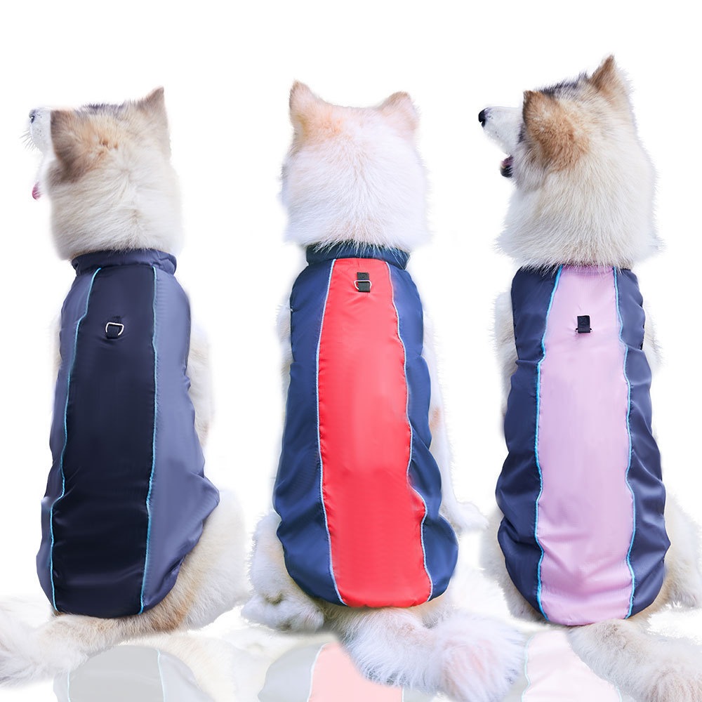 Liquidación pequeño mediano grande perro golden retriever samo impermeable ropa de algodón acolchado ropa para mascotas otoño e invierno engrosada gato cálido