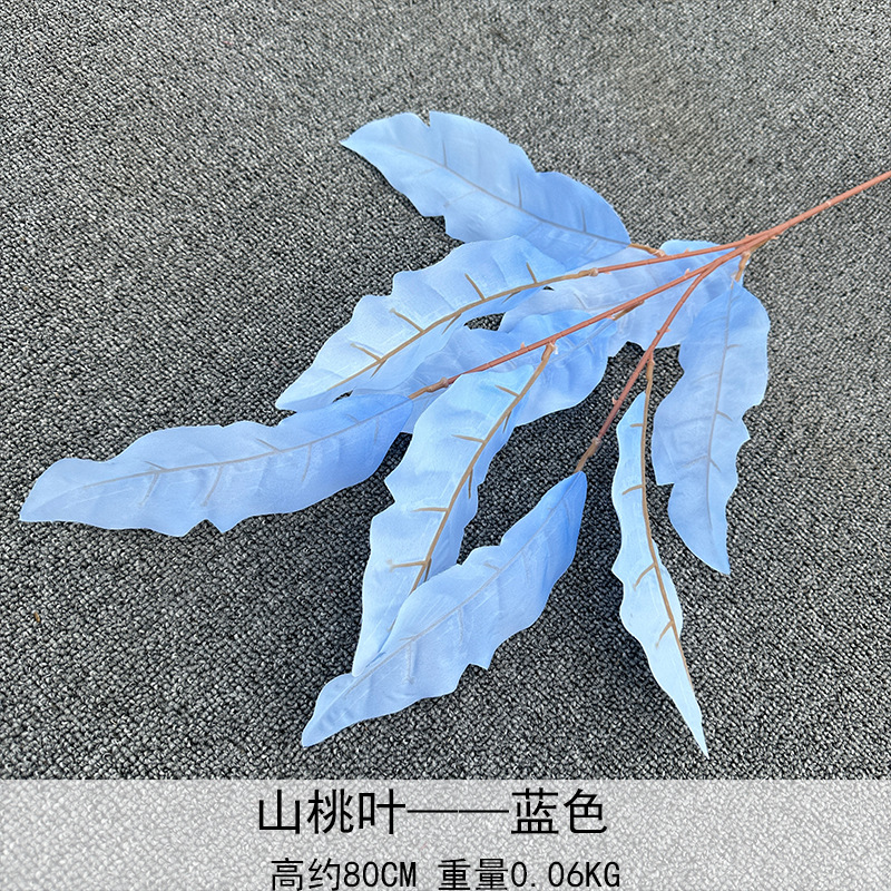 Ángel hoja montaña melocotón hoja artificial flor boda fondo hotel decoración techo camino plomo arreglo floral fila base hoja