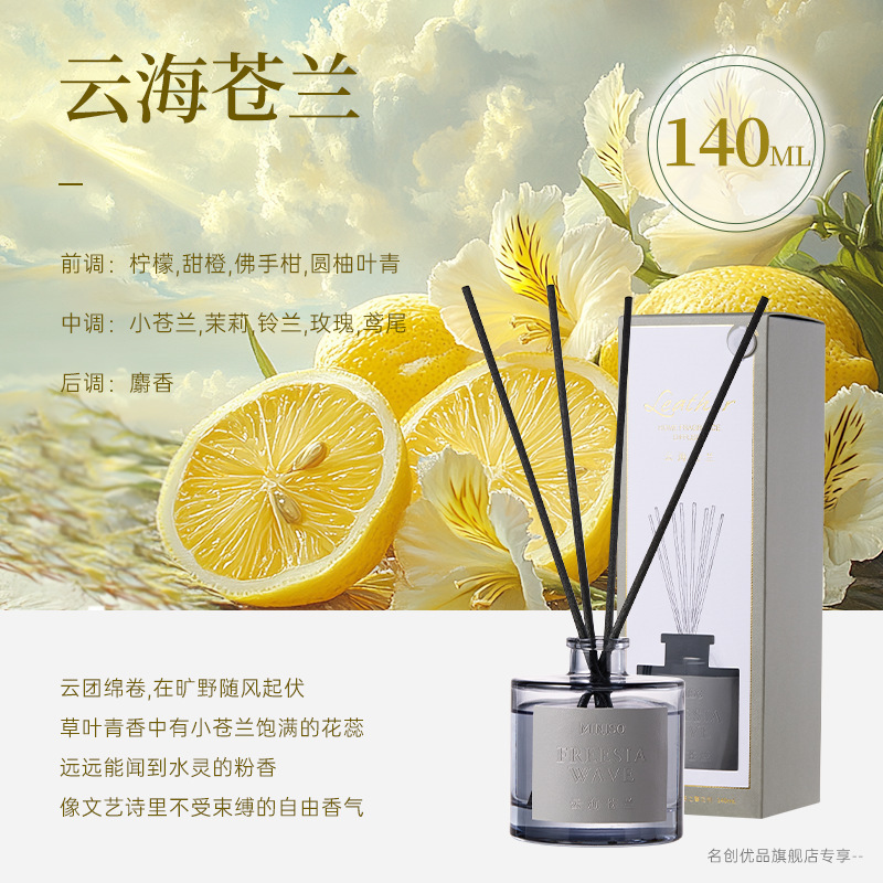 MINISO名創優品 四重奏シリーズ 火を使わないアロマ 四季茶の香り 爽やかで長持ちする室内用フレグランス 家庭用|undefined