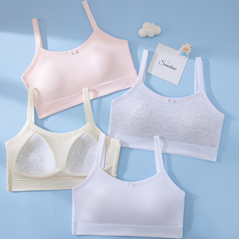 Girls Junior High School Students Fixed Cup Sports Underwear 12-16 Years Old Developmental Students Girls Bra Vest High School Students Girls Junior High School Students Fixed Cup Sports Underwear 12-16 Years Old Developmental Students Girls Bra Vest High School Students