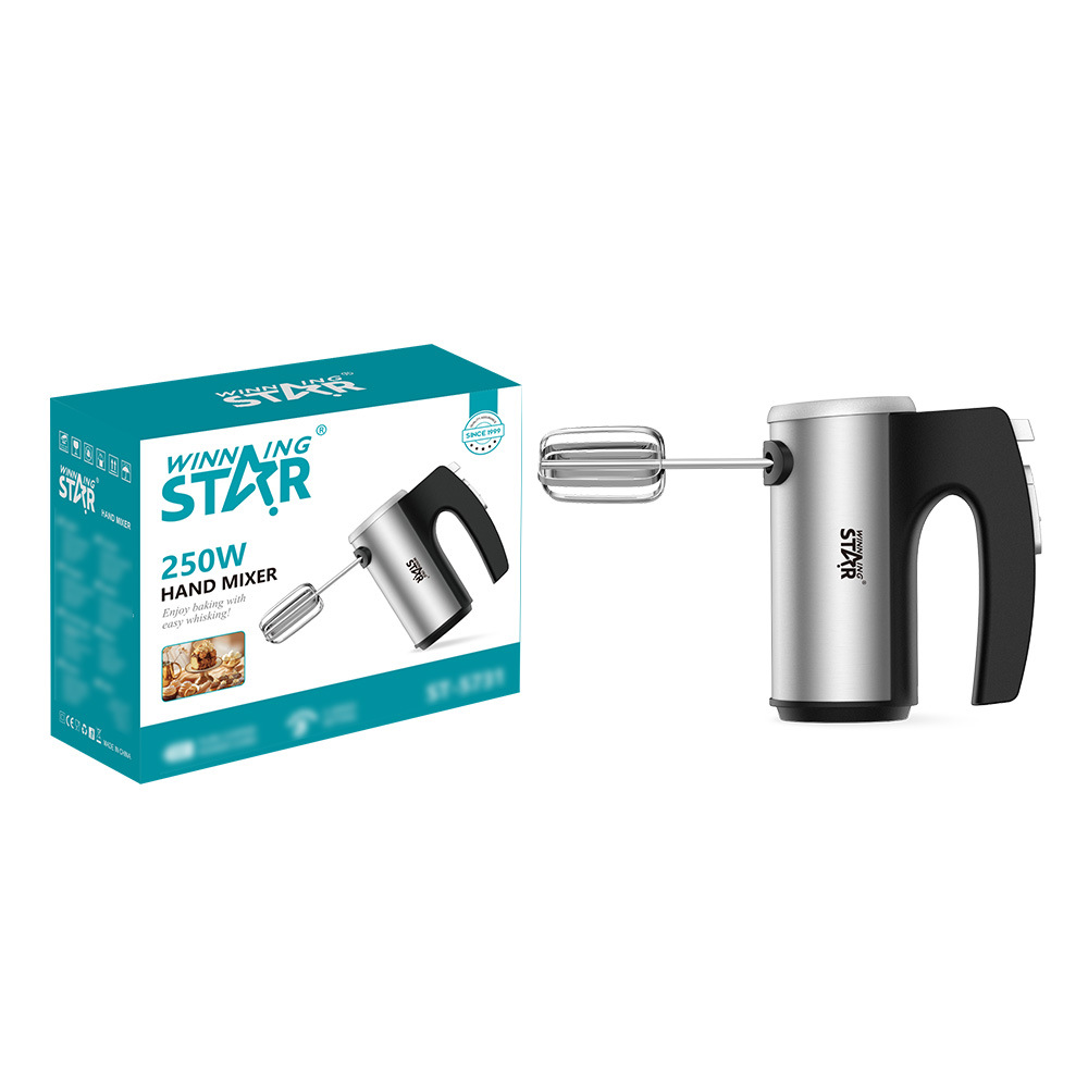 WINNINGSTAR Batidor de huevos doméstico transfronterizo Batidor de huevos eléctrico de mano para hornear y batir pastel de crema