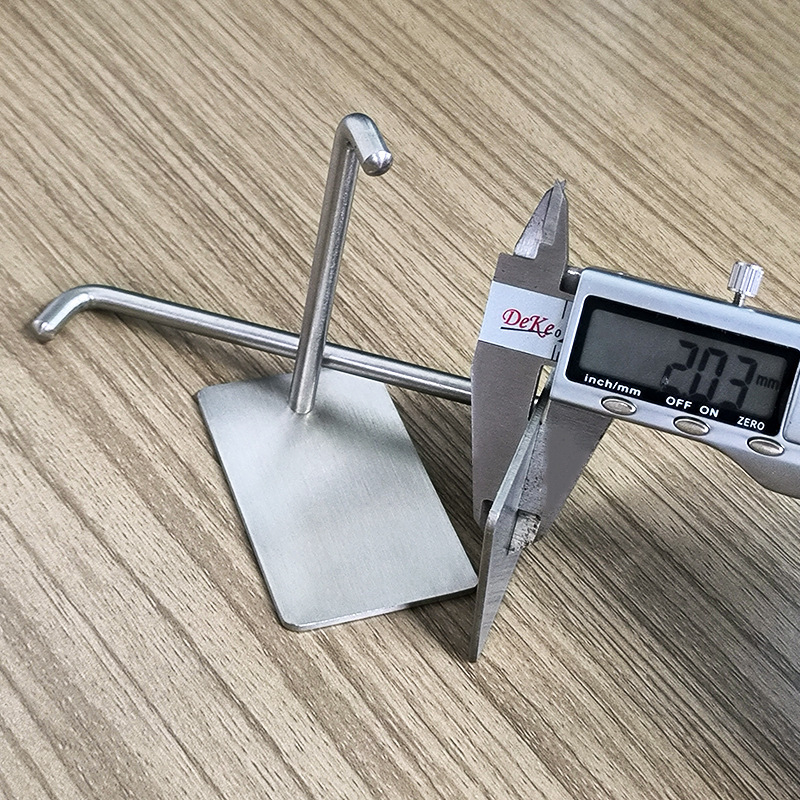 厚みのある304ステンレス鋼フック、パンチングなし、キッチン壁釘、壁掛け、拡張粘着フック、シングルフック、ロングフック、T字フック|undefined