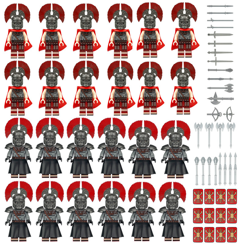 M1641 M1642 Roman Legion Soldier Infantry Building Block Figurine Helmet Armor Doll Cross-Border Exclusive Supply M1641 M1642 Roman Legion Soldier Infantry Building Block Figurine Helmet Armor Doll Cross-Border Exclusive Supply
