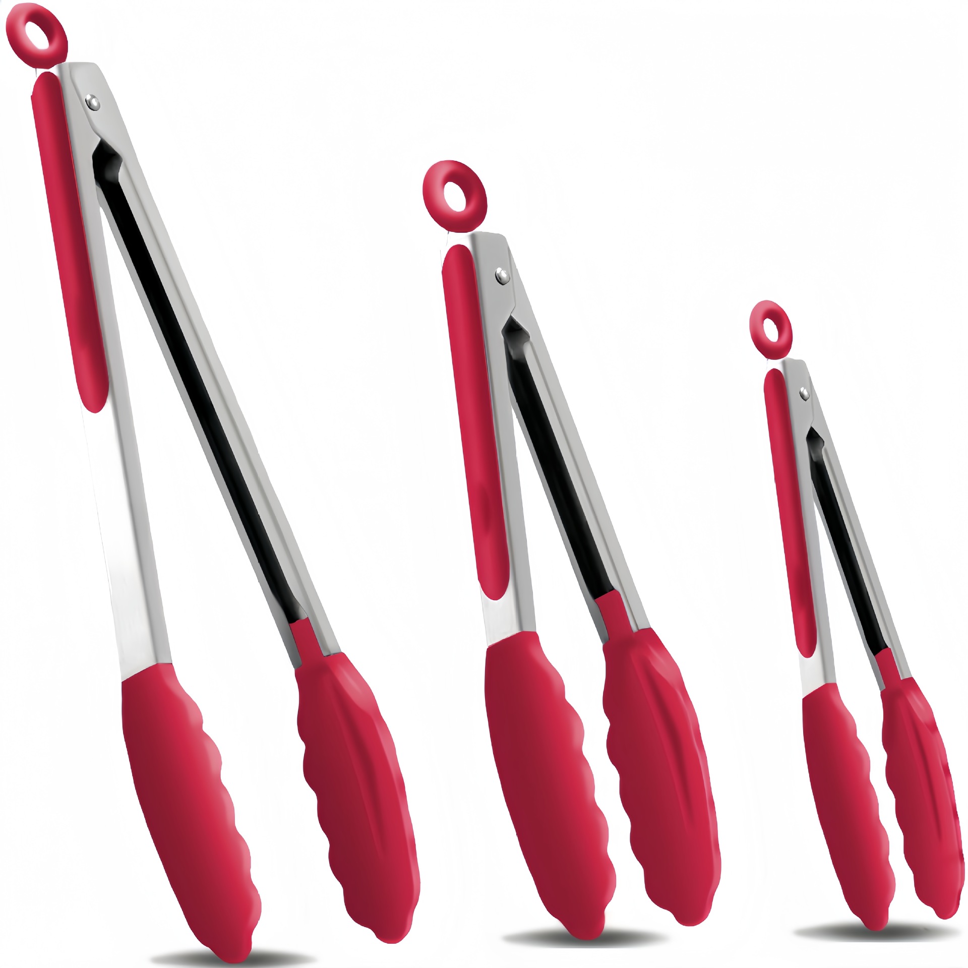 跨境加厚不锈钢精巧夹食品夹防烫食物夹烤肉夹厨房面包夹牛排夹子