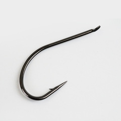 Round World Fish Hook Long Handle Bulk Flat Head with Barbed Crooked Mouth Fine Rod Hook Crucian Carp Whitefish Black Mackerel Bass Sea Fishing Wholesale
