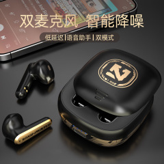 プライベートモデル ノイズキャンセリング ワイヤレス Bluetooth ヘッドセット 長時間バッテリー 低遅延 セミインイヤー ステレオ ゲーミング ノイズキャンセリング アップグレード