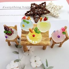 立體沙冰甜點樹脂配件奶油膠diy手機髮飾冰箱貼直播擺件材料批發