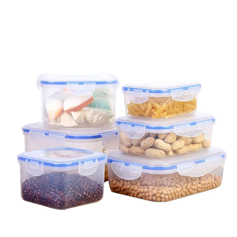 Пластиковая коробка для хранения продуктов холодильника, герметичная коробка для кухни, прозрачная коробка хранения
