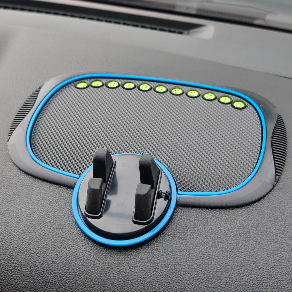 Soporte del teléfono móvil del coche multifuncional creativo estera antideslizante consola central del coche tablero de instrumentos del coche soporte giratorio de navegación