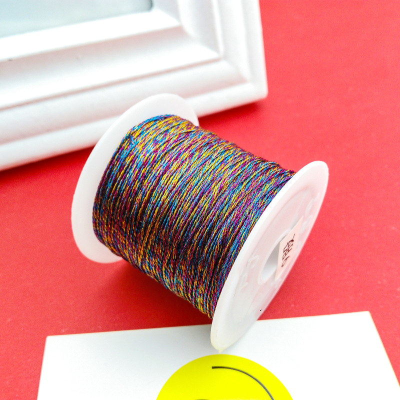 Small roll of colored silk