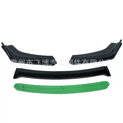 front spoiler bumper with anti-collision: Big Surrounded - glossy-black-green