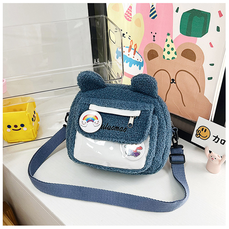 2022 Autumn and winter Edition Japanese cute plush bear bag, new Instagram cartoon student crossbody bag and single-shoulder bag undefined