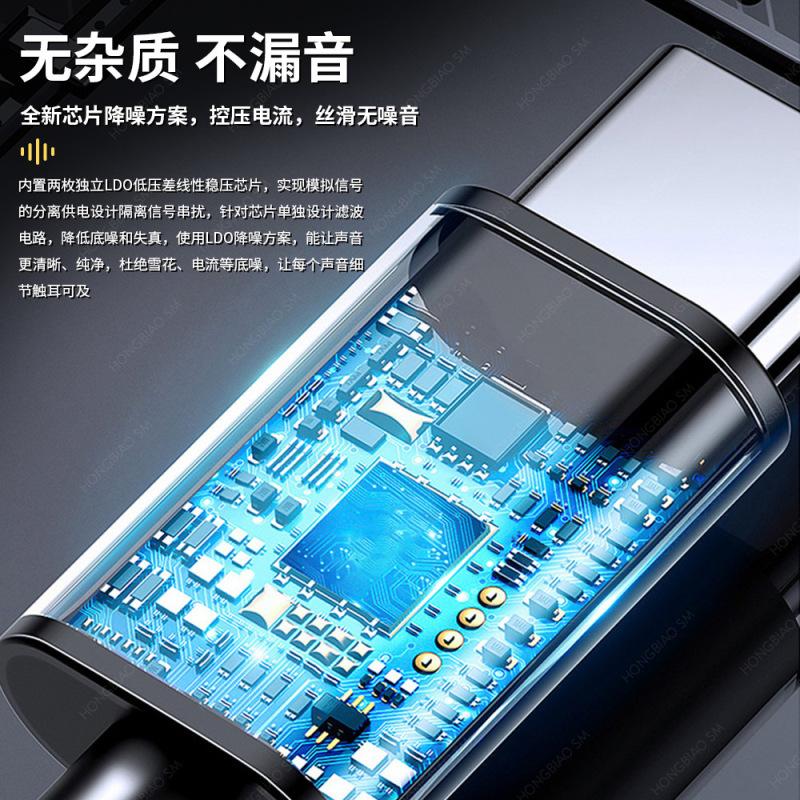 Apple Huawei Xiaomi OPPO インイヤー Type-C Android ゲーム電話有線に適したヘッドフォン|undefined