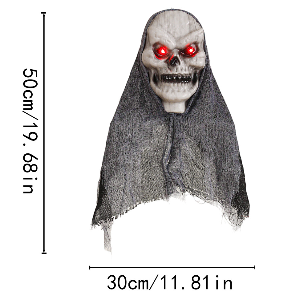 Cross-border Halloween Colgando Gasa fantasma Face Ghost Skull Terror Accesorios Tricky Escena al aire libre Patio