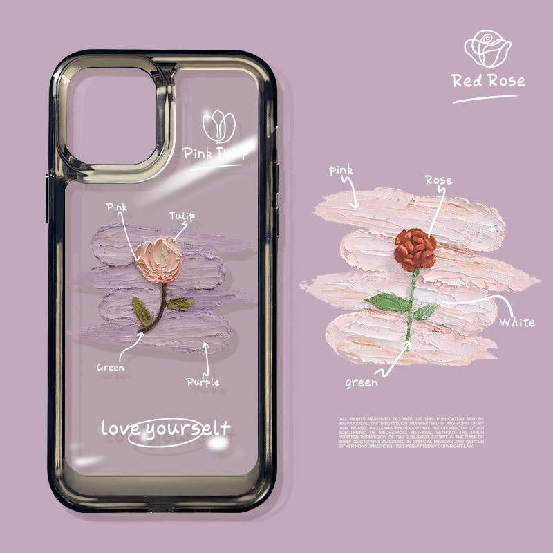Rhino Film Suitable for Apple 17 Pro Max Space Phone Case iPhone 16 Pro Artistic Creative Oil Painting Flowers 15P Rhino Film Suitable for Apple 17 Pro Max Space Phone Case iPhone 16 Pro Artistic Creative Oil Painting Flowers 15P