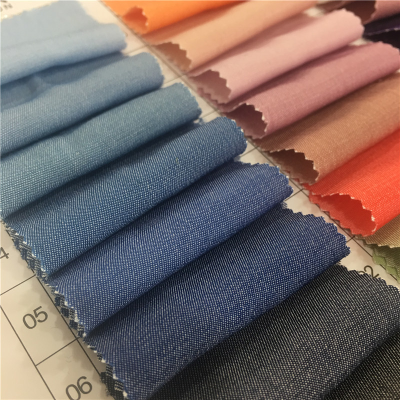 现货天丝棉面料 春夏防蚊裤柔软舒适纯色汉服里布衬衫时装布料