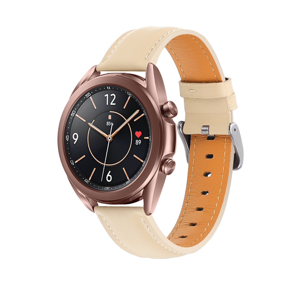 Adecuado para Samsung inteligente Galaxy Watch 3 generación correa de reloj oficial Samsung correa de cuero genuino