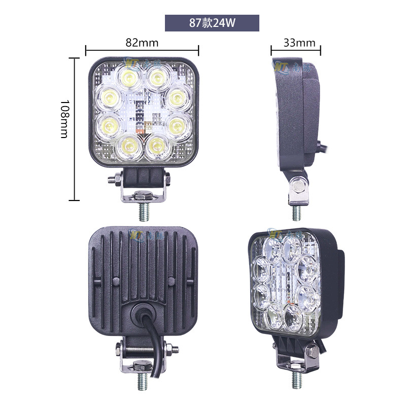 Lámpara led super brillante camión de inundación de inundación luz de excavadora luz super brillante lâmpada de tenedor luz de luz delantera del automóvil