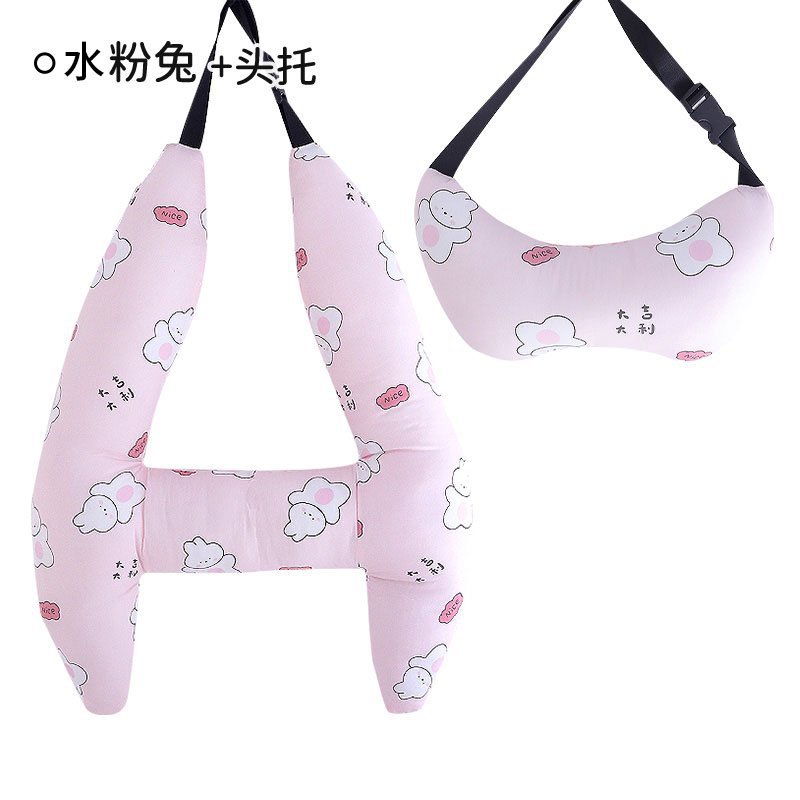 Coche para dormir almohada de doble uso de algodón transpirable verano coche adulto niños lavados almohada suministros de coche