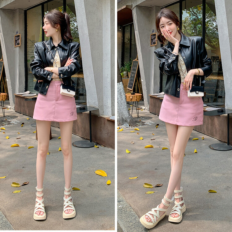 Sandal đế dày nữ da bò quai chéo hở ngón cao cổ mùa hè — Màu đen, Màu trắng be chi tiết 14