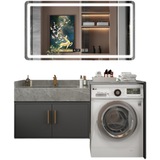 Шкаф для прачечной на балконе комбинированный каменная тарелка интегрированный бассейн шкаф для ванной комнаты