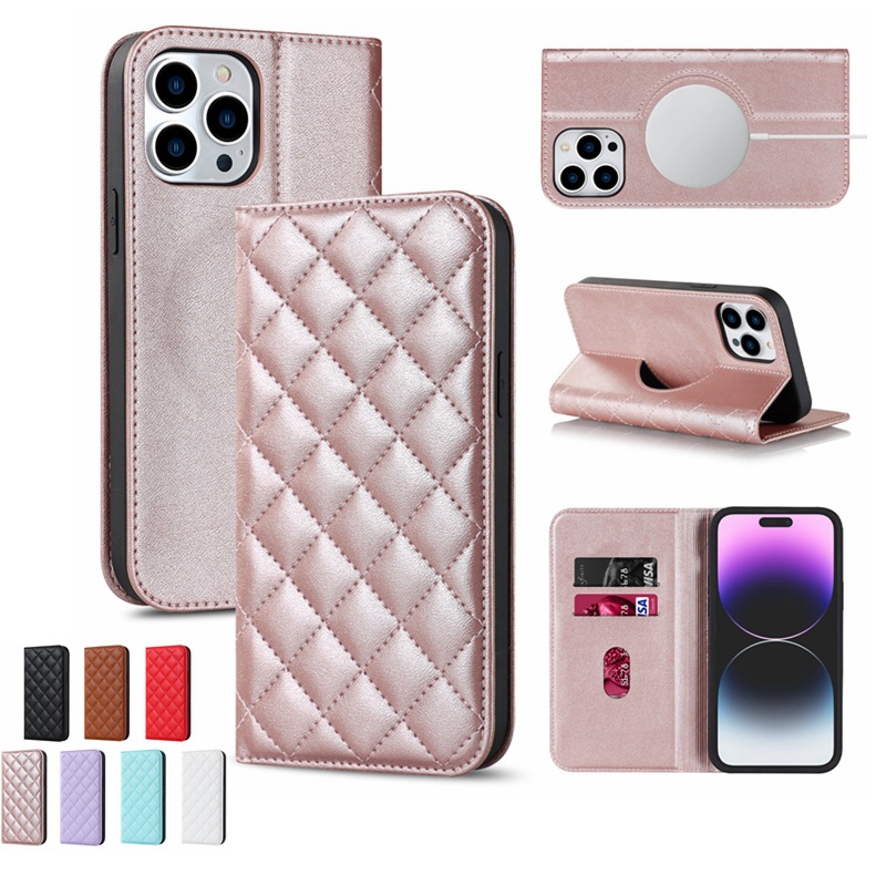 适用iPhone17Air小香风无线充手机皮套苹果16Pro强磁吸合保护1514