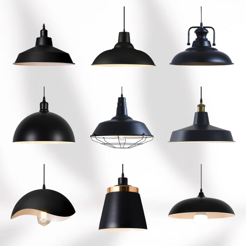 Loft Retro Iron Lampshade Milk Tea Shop Pot Cover Lamps Restaurant Industrial Style Cafe Hot Pot Restaurant Bar Chandelier
