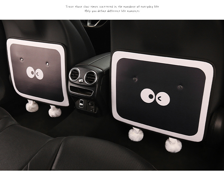 Car Anti-Kick Pad, Cute Anti-Kick Pad, Children's Chair Back Anti-Stain Pad, Rear Seat Anti-Kick and Anti-Scratch Pad