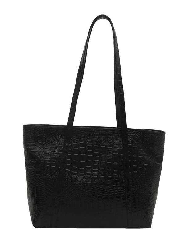 2024 nueva moda cocodrilo casual estilo coreano retro gran capacidad de color sólido damas bolso de hombro de mujer