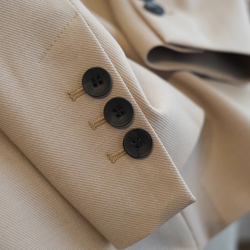 Spot New Stereo Tailoring Right Shoulder One Button Suit Jacket Women's Commuting Slim Straight Suit