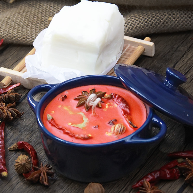 [Picante caliente] condimento aromaterapia vela Chongqing mantequilla Regalo de Cumpleaños creativo fragancia regalo caja olla sabor