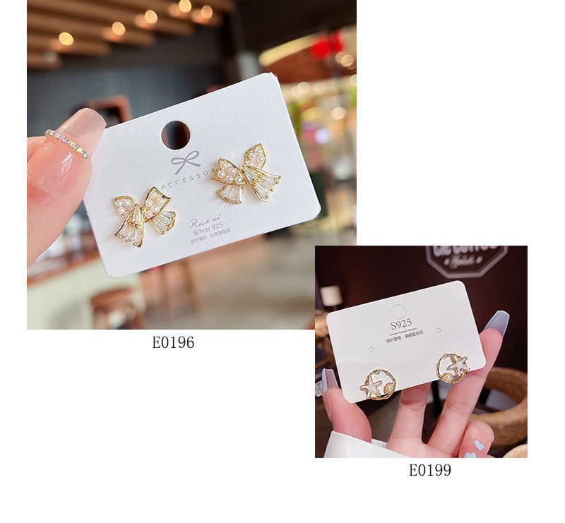 16g Weight Artificial Pearls, Zircon Inlay Material Drop Earrings Classification 1 Pair Quantity Daily Occasion Copper Material Star, Heart Shape Pattern Women'S Gender Plating Design Fashion Style Fashion Star Heart Shape Copper Plating Artificial Pearls Zircon Drop Earrings 1 Pair 13