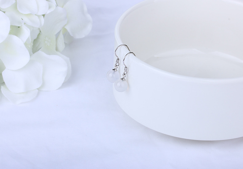 1 Pair 925 Sterling Silver Gem Geometric Drop Earrings display picture 5