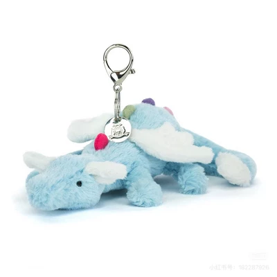 Sky Dragon Doll Fun Jellycat Plush Toy Rainbow Lying Snow Dragon Doll Large Pillow Gift (Oyuncaq yastıqlar) - sky-dragon-15cm-pendant-complete-with-three-standards-ready-stock-wholesale