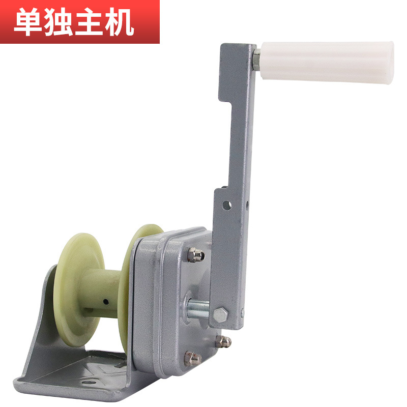 Granja de cría máquina de bobinado manual de bobinado de tela auto-bloqueado Dacro mano invernadero bobinador de película elevador agitador de película