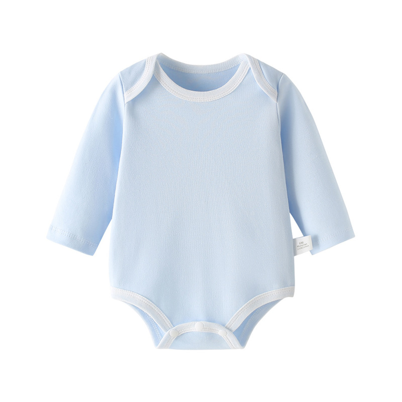 ベビーローブ春と秋の三角長袖ベビーコットン0-1歳の女の子用ジャンプスーツ2025|undefined