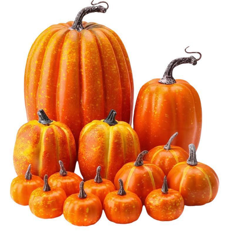 模擬カボチャモデルハロウィン白い大きなカボチャモデル収穫クリスマス装飾 DIY 落書き絵画|undefined