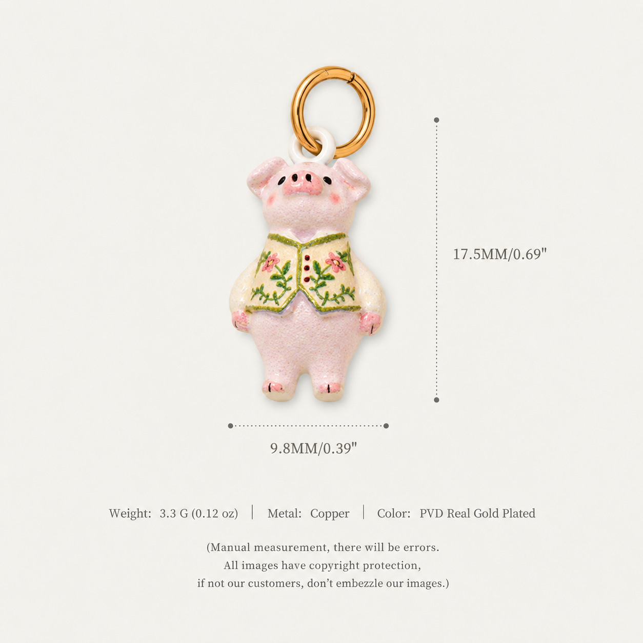 9. vest pig pendant