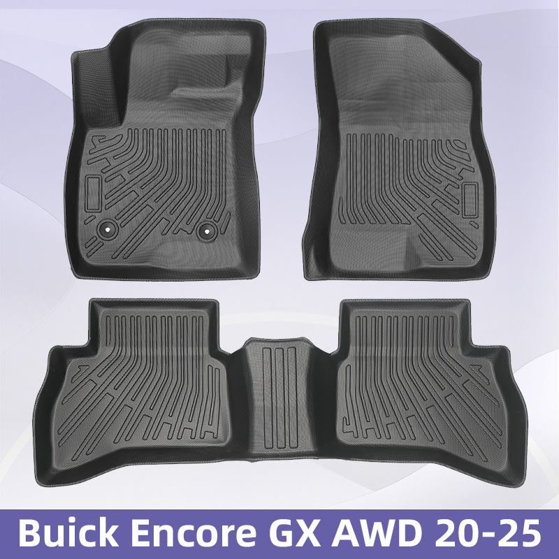 Para Buick Encore GX AWD 2020 - 2025 TPE Foot Pads 3D All-Weather Coasters