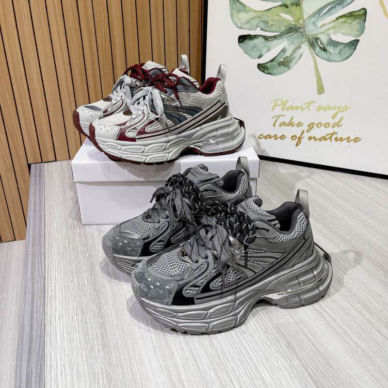Autumn two-tone shoelaces platform