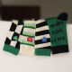 Little Red Book Same Style Striped Socks Spring and Summer New Arrival Socks Women's ins Trendy Embroidered Small Flower Beautiful Cute Mid-length Socks