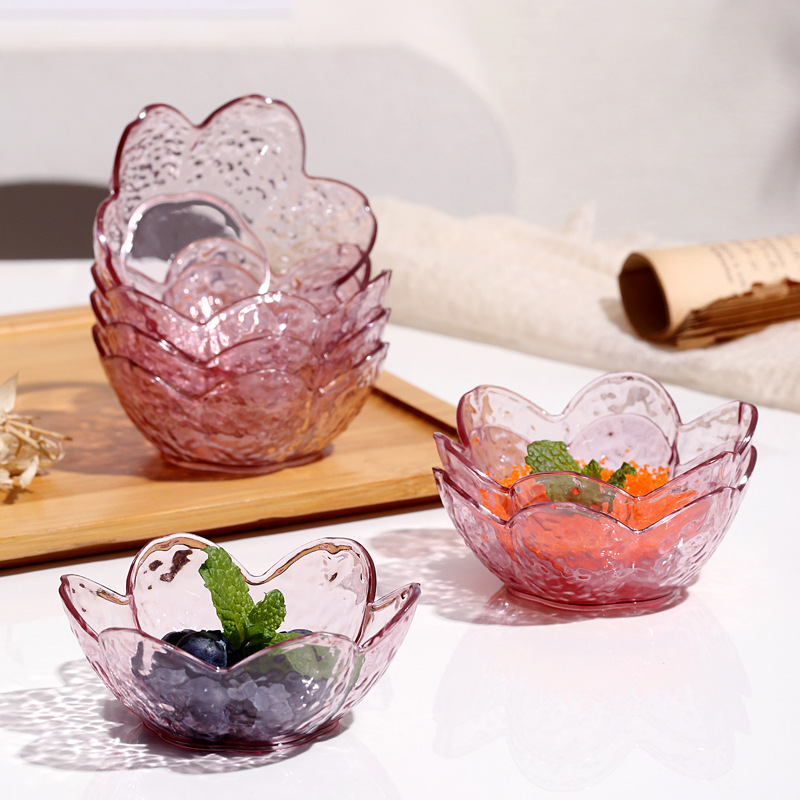 和風槌目桜ディップソーサー家庭用花びら調味料ソーサー鍋調味料デザート高価値桜小皿|undefined