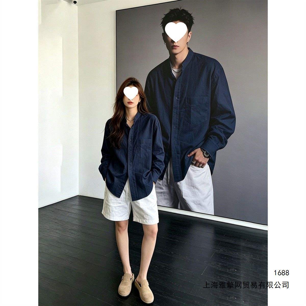 White Tencel linen shirt set for men and women, featuring vintage-style cotton and linen shorts, a relaxed and effortless look.