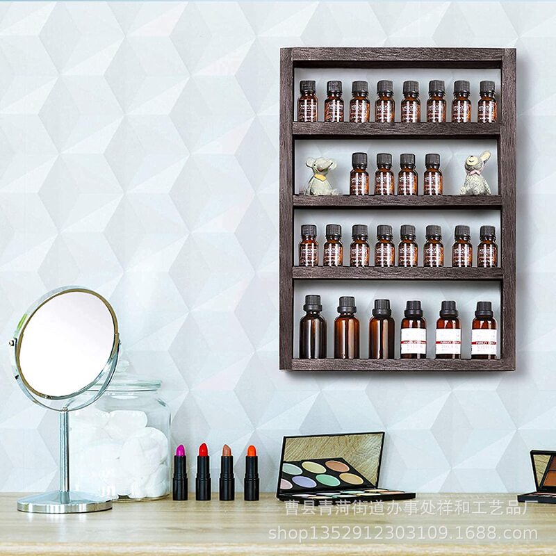 European Style Wall Storage Rack Simple Multifunctional Essential Oil Nail Polish Storage Rack Living Room Study Decoration Display Rack